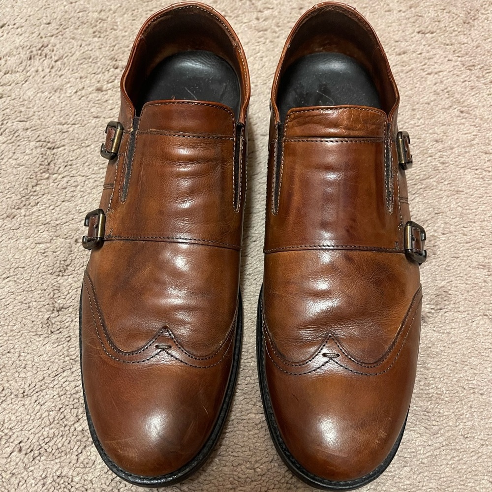 Men’s Baaao Bacci Italian leather shoes size 12 in brown